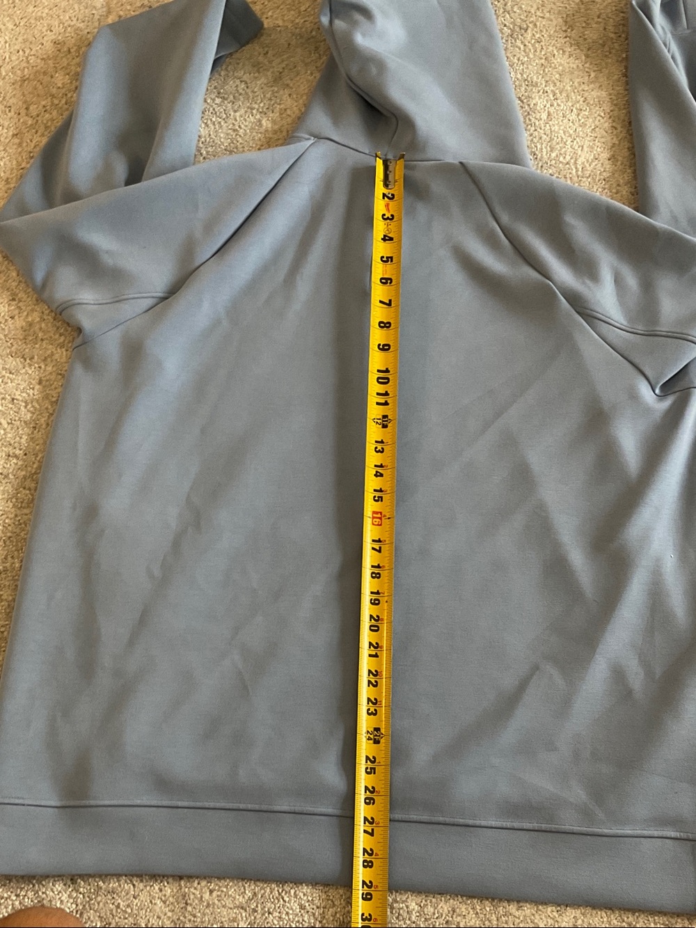 lululemon athletica Men's Light Blue Hooded Pullover - Picture 6 of 8